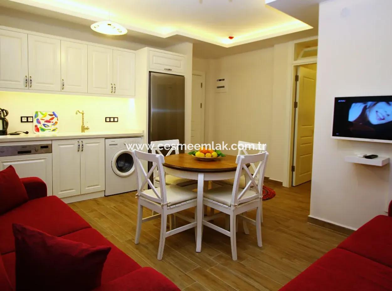 1 1 Ultralux Wohnung Zur Miete Im Winter In Çeşme Zentrum