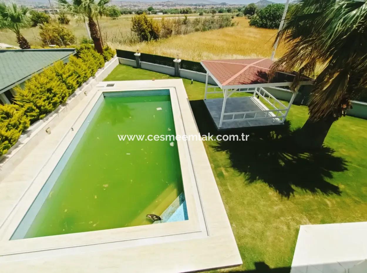 Jahresmiete Villa In Çeşme Mamurbaba 4 1 Freistehender Pool