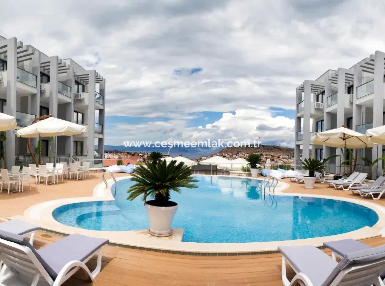 Residenzwohnung Mit Pool Zur Monatlichen Miete Im Zentrum Von Cesme