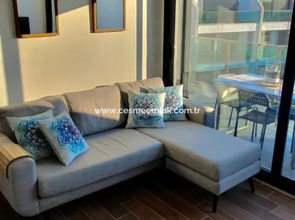 1 1 Residenz Wohnung Mit Pool Zur Monatsmiete In Çeşme Dalyan