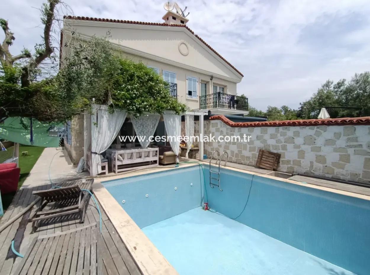 In Der Nähe Von Cesme Ayayorgiye Monatsmiete Freistehender Pool 3 1 Villa