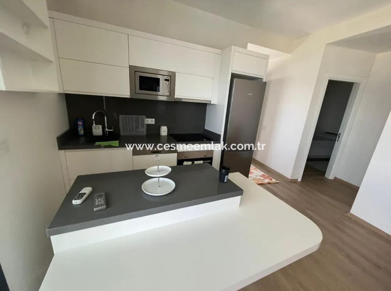 Volles Meer Manz Bei Çeşme Ayasaranda. 2-In-1-Residenzwohnung Mit Terrasse