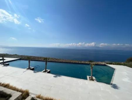 Wohnung Mit Infinity-Pool Zum Verkauf In Cesme Ayasaranda 2 1 Garten