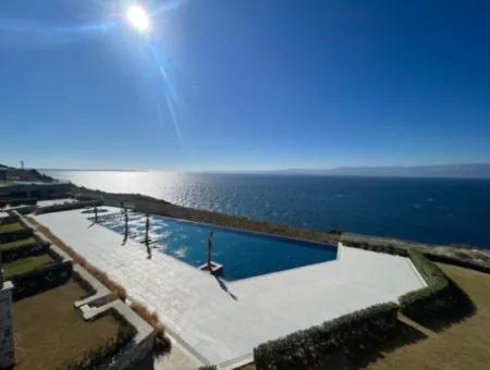 Wohnung Mit Infinity-Pool Zum Verkauf In Cesme Ayasaranda 2 1 Garten