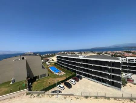 Volles Meer Manz Bei Çeşme Ayasaranda. 2-In-1-Residenzwohnung Mit Terrasse