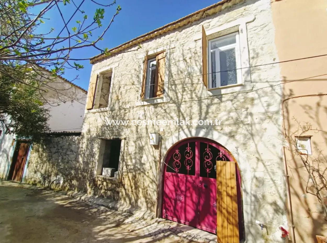 Greek House Suitable To Be A Hotel For Sale In Alacati Hacimemis