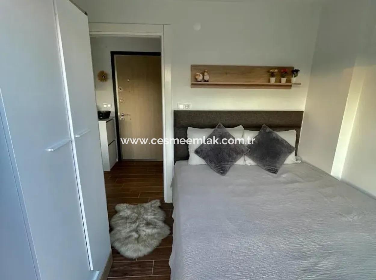 1 1 Residence Apartment With Pool For Monthly Rent In Çeşme Dalyan