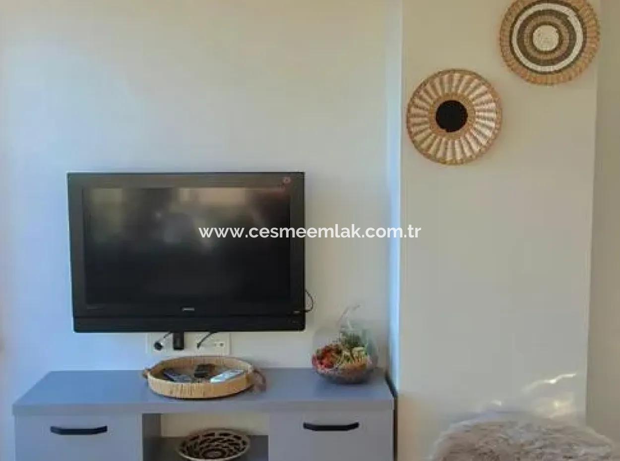 1 1 Residence Apartment With Pool For Monthly Rent In Çeşme Dalyan
