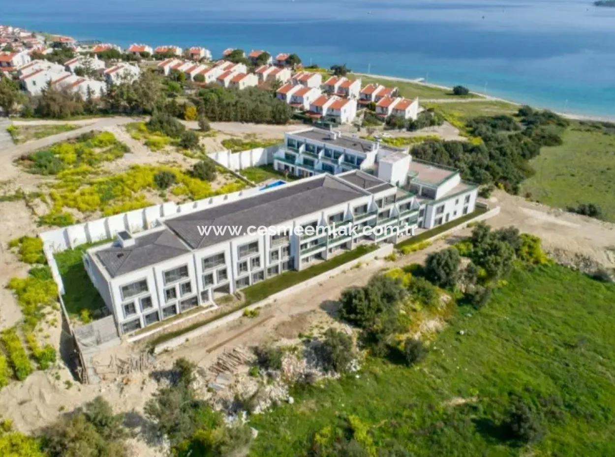 1 1 Residence Apartment With Pool For Monthly Rent In Çeşme Dalyan