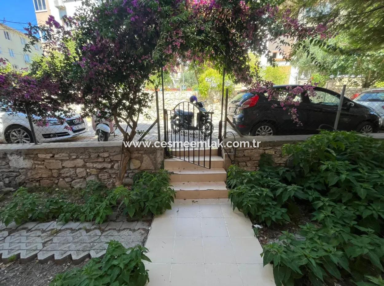2 1 Garden Floor Apartment For Sale Near Cesme Marina