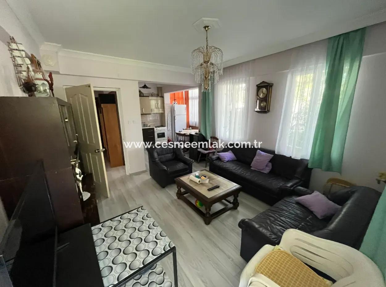 2 1 Garden Floor Apartment For Sale Near Cesme Marina