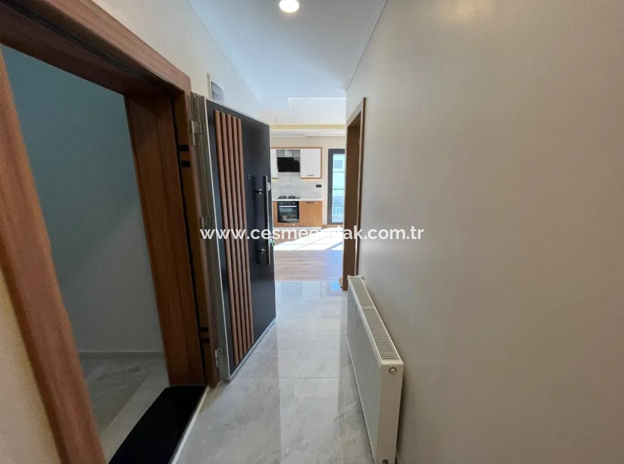 3 1 Apartment With Zero Barbecue For Sale In Cesme Ciftlikoy