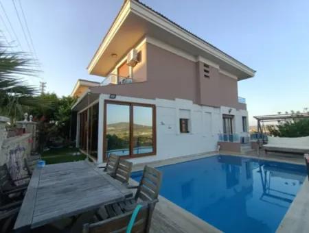 Seasonal Villa For Rent With Detached Pool In Cesme Alacati