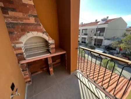 3 1 Apartment With Zero Barbecue For Sale In Cesme Ciftlikoy