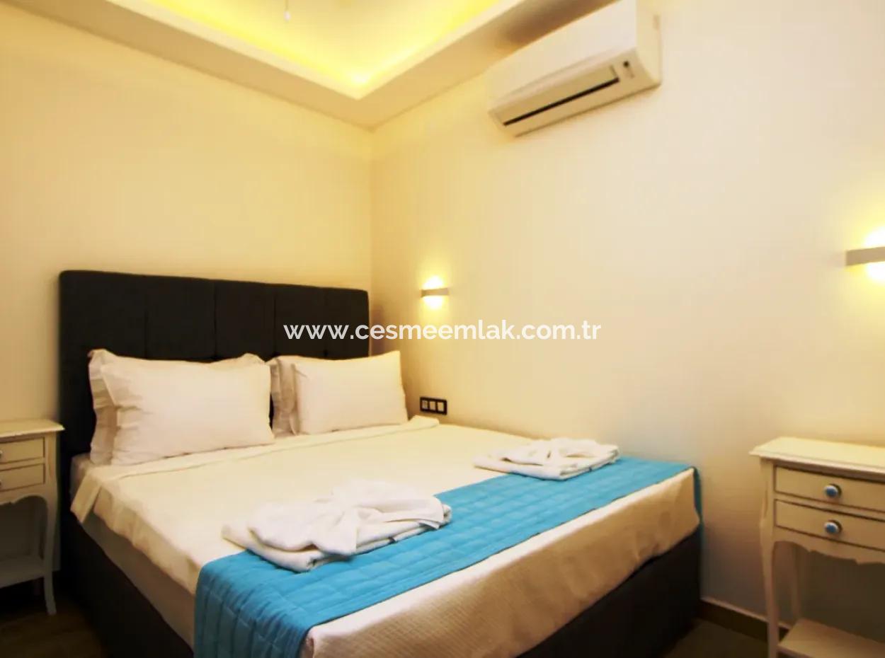 Çeşme Merkez'de Kış Döneminde Kiralık 1+1 Ultralux Daire