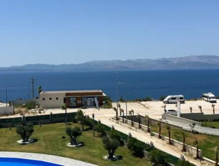 Çeşme Ayasaranda'da Full Deniz Manz. Teraslı 2+1 Residence Daire